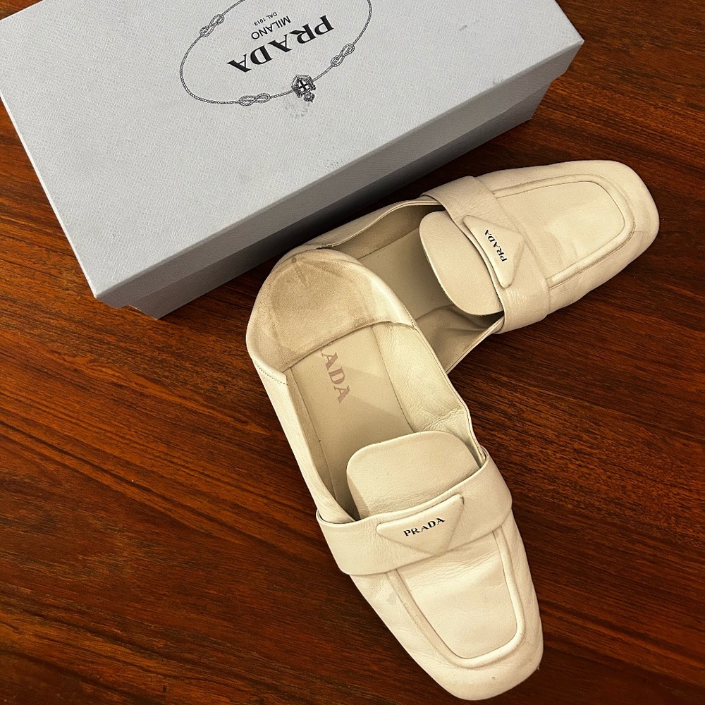 PRADA LOAFER SLIDES